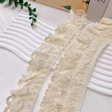 35,82 pulgadas de encaje vintage para manualidades DIY en ropa, bolsos, decoraciones de boda, costura y textiles para el hogar. - Multicolor - Ver 4