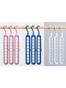 Expandable Folding 9-Holes Hanger, Storage Non-Slip Drying Clothes Rack Room Decor Home Decor Bed Room Decor Dress Pants Shoes Jeans Boots Skirt, Spring, Minimalist
