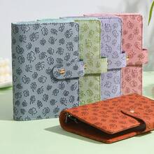 A6 PU 皮革活页夹 6 孔笔记本，时尚设计，个人笔记本活页夹封面，可用于现金预算存储外壳、相册外壳、返校、学校用品