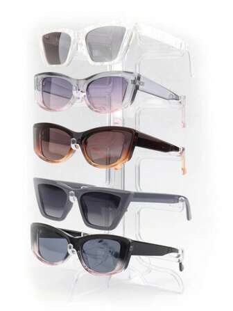 1 Pack Sunglass Holder Glasses Display Stand Storage Organizer Holds 6 Pairs Of Glasses