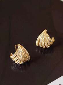 1 par de aretes de perilla con circonita cúbica preciosa para mujer para boda, compromiso, aniversario, joyería, regalo del Día de San Valentín