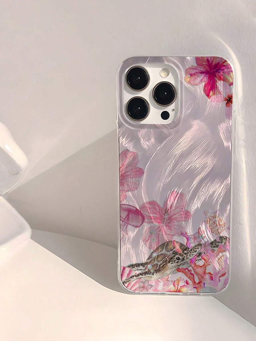 Funda para teléfono 1 pieza, diseño de estrella de mar, brillante, resistente al agua, a prueba de golpes, antideslizante, suave, compatible con phone - Multicolor 3 - Ver 1