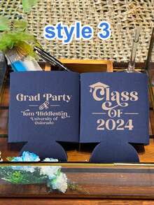 A Personalized Can Cooler Fun Birthday Graduation Gift Graduation Season Carnival Wedding Birthday Bachelor Party Beverage Cup Holder A Variety Of Styles To Choose From - Multicolor - View 18