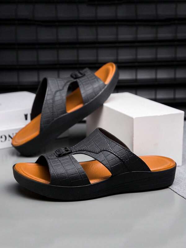 Men's 2025 Summer Sandals, New Anti-Slip Breathable Casual Outdoor Slippers, Beach Shoes, Slip-On