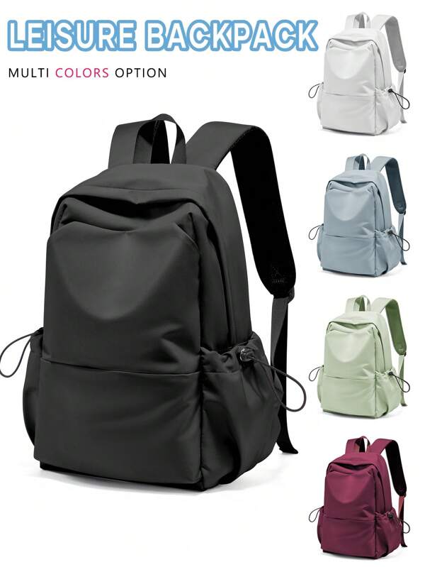 Large Capacity Laptop Backpack Fit 14-15.6inch Notebook, Casual School Backpack Bookbag For Teens Elementary Girls And Boys, Waterproof Travel Backpack For Girl Boy, Boy's Backpack, Leisure Daypack, Portable Backpack For Outdoor, Business, Travel, Hiking, Multi Colors Option, Size Optional