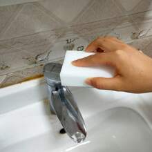 10/50/100pcs Magic Cleaning Sponge Blocks - Korean Multifunctional Pot, Pan, Stove Scrubber - Durable Melamine Foam, No Scrubbing Required, Essential Home Cleaning Item | Compact Block Design | High Absorbent Foam
