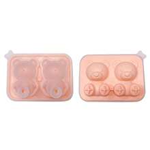 1pc Bear Shape Silicone Ice Cube Tray, Ice Cream/Ice Ball Mold