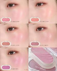 SIMPLAIN Gleam On Cheek , Cream Blush & Eyeshadow,Shimmery Glow, Soft Texture,Non-Sticky, Lightweight,Korean Beauty, 4.2g - 003 Rose Scotch - View 5
