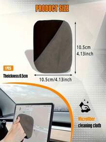 1pc Ultra-Fine Fiber Car Computer Tablet Phone Screen Cleaner, Microfiber Touch Screen Cleaning Cloth For Dashboards And Displays, Car Interior Cleaning And Care Products