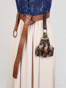 6PCS Medieval Alchemy Magic Potion Bottle Storage Nordic Style Cosplay Festival Props Atmosphere Dress Up Halloween