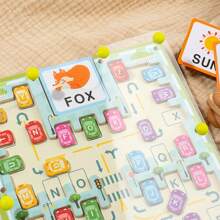 Puzzle Beads Parking Lot Alphabet Matching Game Number Maze Pen Walking Beads Moving Car Puzzle Toys Easter Christmas Halloween Birthday Gifts