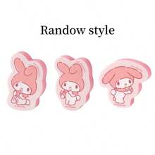 Sanrio 1/3pcs Novelty Cartoon Double-Sided Sponge Cleaning Pads, For Cleaning Dishes, Pots And Pans, Reusable Kitchen Cleaning Supplies, Random Styles