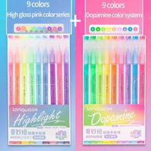 Set de stylos de papeterie mignons de 19 couleurs, idéal pour les notes artistiques, la peinture, le dessin, le coloriage, le surlignage, le marquage. Convient pour les journaux et les artisanats DIY pour la rentrée scolaire