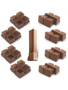 8 Stücke Stuhlbeinschutz Silikonabdeckung, verstärkt, verschleißfest, rutschfest für Stuhlbeine, geeignet für Tischbeine, Hocker, Bettfüße, fixierte Möbel rutschfest und schimmelbeständig, das perfekte Geschenk für Familie, Freunde, Wohn-Bedarf, Möbelschutz-Zubehör