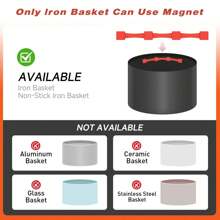 Nuovi foglietti magnetici di silicone per bloccare la sicurezza per friggitrice ad aria, fermagli per fissare la carta da forno del vassoio per friggitrice ad aria, dispositivi di fissaggio