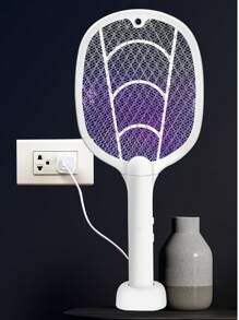 Electric Mosquito Swatter USB Household Electronic Mosquito Killer Rechargeable Mosquito Swatter Electric Shock Mosquito Killer Fly Swatter Mata Moscas Bug Zapper,500mAh