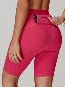 MASKERT Damen Sport Shorts für Frühling und Sommer, Wandern Sport Radfahren Shorts mit 5 Taschen, schnell trocknende Outdoor Sport Lauf Fitness Shorts, hochelastische Yoga Shorts mit 5 Taschen, weich und hautfreundlich