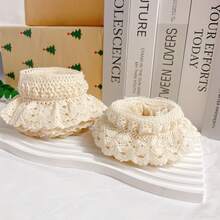 35,82 pulgadas de encaje vintage para manualidades DIY en ropa, bolsos, decoraciones de boda, costura y textiles para el hogar. - Multicolor - Ver 2