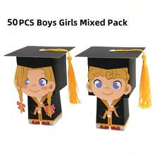 10 件毕业糖果礼盒 - 非常适合毕业庆典、毕业季、派对礼品和装饰