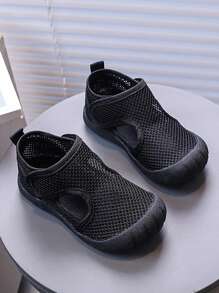 Summer New Breathable Mesh Sandals, Toddler Boys' Closed Toe Anti-Kick Thin Net Sandals, Girls' Camouflage Beach Shoes, Soft Bottom Non-Slip Infant Fashion Sandals