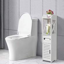 Toilet Paper Holder, Small Bathroom Cabinet With Doors And Shelves, Multi-Tiered Fine Storage Shelf For Bathrooms, Small Spaces, Corner Shelves - White - 白色 - 查看 9