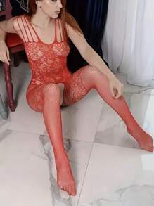 Women Sexy Lingerie Mesh Fishnet Bodystocking For Fashion Underwear Sets Two Pcs Exotic Sets High Elasticity Socks
