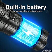 New Summer High-Bright 7-Core Wick Flashlight, Multi-Function COB Side Light, 4 Lighting Modes, Light Torch With Digital Display And Cooling Structure, Household, Patrol Emergency Searchlight, Camping Accessories - Black - View 6