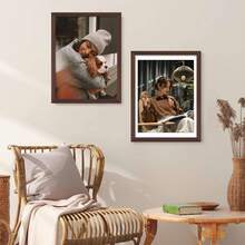 1 moldura de madeira minimalista, vários estilos e tamanhos: 4x6, 5x7, 6x8, 8x10, A4 polegadas, moldura de decoração para casa, pode ser colocada horizontalmente ou verticalmente, adequada para decoração de casa, presentes de feriado, emoldurar fotos ou pinturas de diamante, Ano Novo, Páscoa, Halloween, Natal