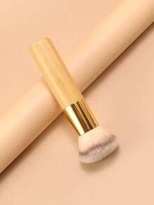 2pcs Foundation Make-Up Makeup Brushes, Suitable For Bronze, Loose Powder, Concealer, And Multi-Functional Kabuki Modeling Mixed Brush, Suitable For Beginners - Gold - View 7