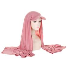 Women's Classic Solid Color Baseball Hijab Cap - Middle Eastern Style Turban Headwear With UV Protection For Summer & Autumn - Pink - View 12