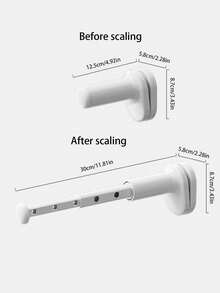 1pc Portable Travel Clothes Drying Rack, Retractable Indoor Hang Laundry Hanger For Hotel, Dorm, No Drill Required - Multicolor - View 9