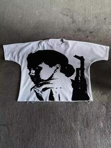 We Are Rich In North Printing (220g Pure Cotton T-Shirt) Cotton T-Shirt - Soft, Breathable, 100% Pure Cotton Fabric - Comfortable And Energetic Summer Street Style Short Sleeved T-Shirt, Cool Design Retro Summer Men's Daily Wear T-Shirt