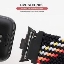 磁力环兼容小米红米手表 4 5 表带可调节编织运动尼龙替换手链 Miband 8pro 9pro 表带 - for Redmi Watch4/5/Mi Band 8/9 Pro - 查看 7