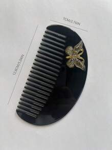 1 Peça Pente de Borboleta Fashionable de Alto Padrão Leve de EVA (Copolímero de Etileno e Acetato de Vinila), Leve, Portátil, Anti-estático. Inclui 1 Bolsa de Cordão de Seda Sintética. Ferramenta de Penteado