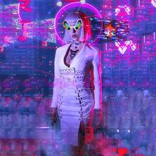 4pcs/1set Retro Sci-Fi Alien Props Including Antenna Headbands, Rainbow Lens Glasses And Gloves - Plastic Novelty Party Supplies And Festive, Cosplay Accessories - Multicolor - View 4