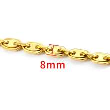 1m/39,37 Zoll Edelstahlkette, Goldfarbe, vielseitige Designs für DIY Schmuck Halsketten & Armbänder