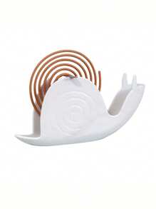 1 pezzo Portacandela per zanzare a forma di lumaca in materiale antifiamma in ABS, elegante portacandela da esterno per zanzare al citronella, design decorativo da tavolo, portacandela antizanzare a forma di lumaca a prova di fuoco e antiustione in acciaio inox antifiamma
