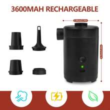 1 Pc Outdoor Portable Wireless Electric Air Pump, Can Inflate Air Mattresses, Sofas, Water Floats, Swimming Rings, Vacuum Compress Clothes & Quilts