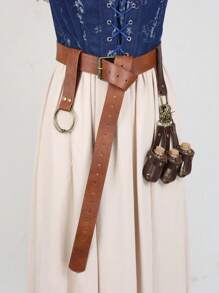 6PCS Medieval Alchemy Magic Potion Bottle Storage Nordic Style Cosplay Festival Props Atmosphere Dress Up Halloween