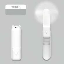 Mini ventilateur portable, rechargeable USB 3 vitesses réglables, ventilateur à main pliable pour les cils pour les filles et les femmes, pour les voyages et l'extérieur