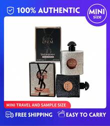 YSL Black Opium Perfume Duo ,Black Opium Glitter And BlackOpium Eau De Parfum  For Women, (7.5ml/0.25fl.Oz),Splash Perfume Travel Mini - Black Opium Glitter7.5ml+Black Opium 7.5ml - 查看 1