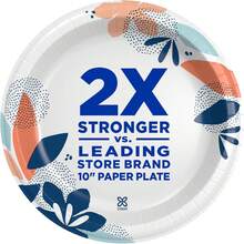 Dixie Large Paper Plates, 10 Inch, 86 Count, 2X Stronger*, Microwave-Safe, Soak-Proof, Cut Resistant, Disposable Plates For Everyday Breakfast, Lunch, & Dinner Meals - 86 Count (Pack Of 1) - View 11