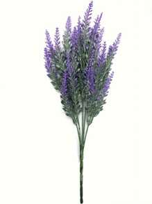 10pcs Artificial Lavender Flowers Bouquet, Purple Fake Plastic Lavender Flowers For Wedding Decor, Tabletop Centerpiece, DIY, Christmas, Spring Home Decor