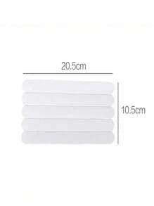 5pcs Transparent Non-Slip Stickers For Bathroom, Shower, And Stairs - Versatile Sizes & Shapes, Easy Apply Bathroom Accessories Bathroom Organizer