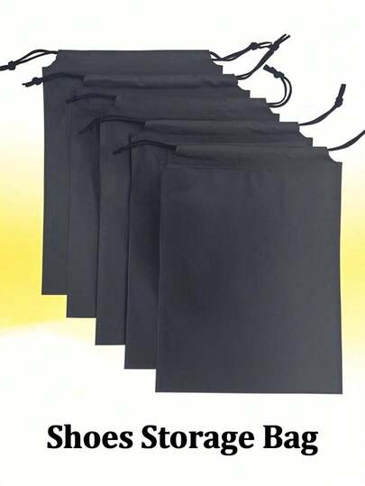 鞋子收纳袋 鞋子防尘套 防尘鞋袋 抽绳封口 无纺布抽绳防尘袋 多功能收纳袋 轻便可折叠收纳包 便携式鞋子打包袋 家居收纳整理用品 运动健身 适合日常及旅行 返校季使用 露营 度假必备 邮轮必备 居家办公 旅行必备 沙滩用品 夏季度假必备 鞋袋 旅行收纳袋 抽绳鞋袋 鞋套 防尘 男女通用 收纳袋 度假必备