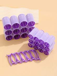 36pcs/Set Self-Grip Rollers Kit With 24Rollers And 12Clips, Salon Quality Curlers For Diy Hairstyling, Heatless Rollers,Back To School,Travel Holiday Essentials,Hair Accessories For Women,Hair Curlers,Curly Hair Brush,Rollers,Curly Hair Products,Curler,Rollers For Hair,Hair Curl,Curly Hair Tools,Hair Roller,Curly Hair,Hair Rollers,Hair Curler,Heatless Curl,Heatless Curls,Hair Curlers,Rollers,Hair Curl,Rollers For Hair,Curly Hair Tools,Hair Rollers,Hair Roller,Curls Diffuser,Hair,Travel,Hair Products,Hair Tools,Hair Stuff,Barber,Barber Accessories,Barbershop,Hairdressing Equipment - Mauve Purple - View 7