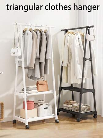1 件装三角形衣帽架，落地式衣架，适用于客厅、卧室、展示架