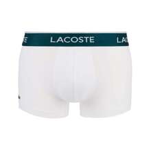 Lacoste 3 confezioni di slip in cotone stretch con logo in vita, colori blu navy/rosso/blu 5H1300-W64