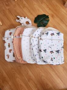 1 件带刺绣的尿布收纳袋，便携式妈咪包，适合婴儿尿布外出，轻便婴儿车悬挂收纳袋 - 彩色 - 查看 9