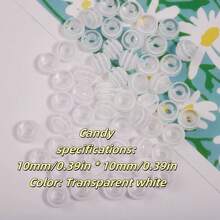 10pcs/20pcs/50pcs/100pcs/200pcs Minimalist Cute 8mm/10mm/12mm/16mm Acrylic Rainbow Lollipop Round Beads, DIY Jewelry Pendants Assorted Colors - 10mm Lollipop - View 32